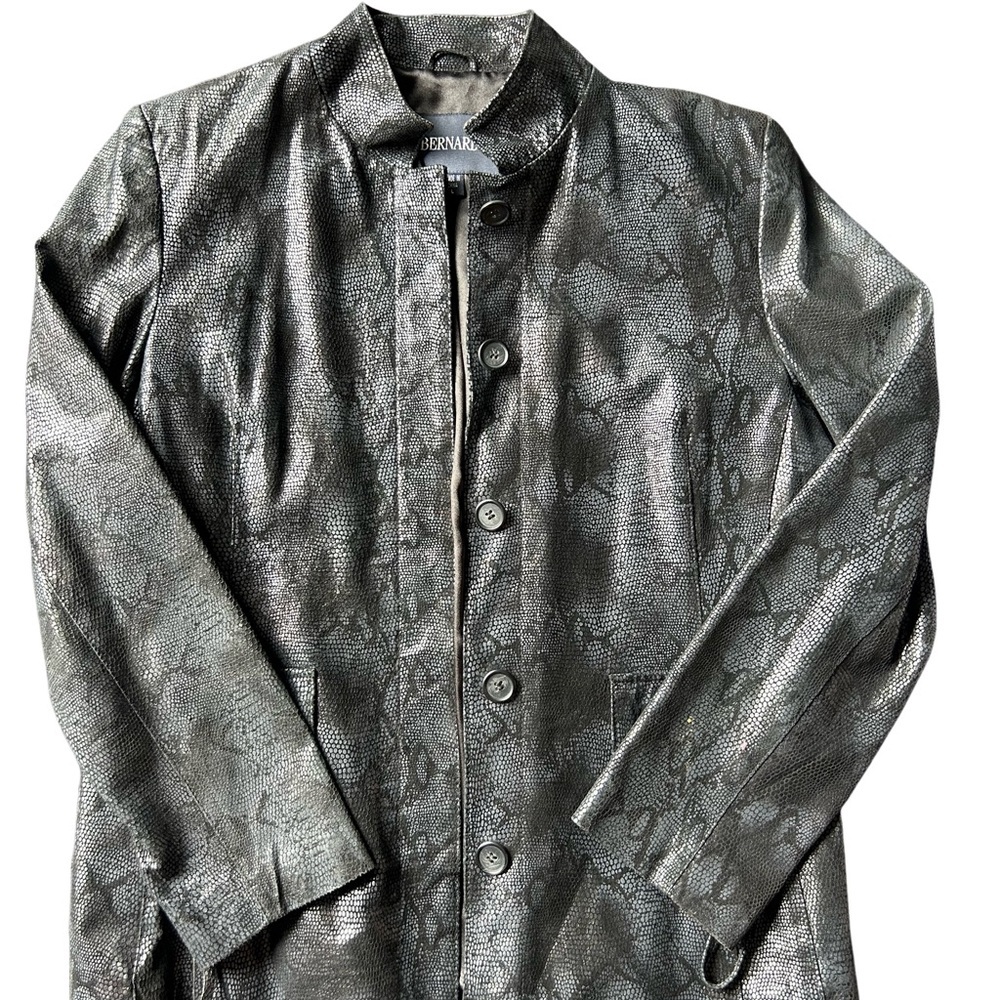 Bernardo Textured black snakeskin Jacket - Picture 1 of 7